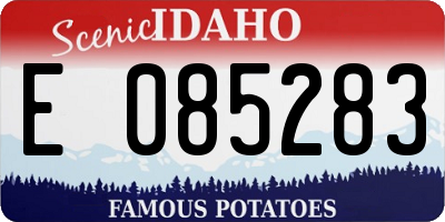ID license plate E085283