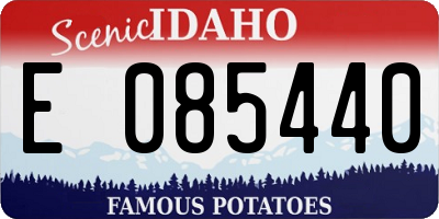 ID license plate E085440