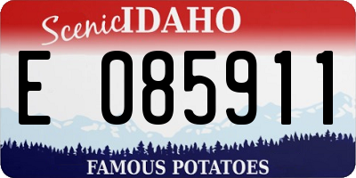 ID license plate E085911