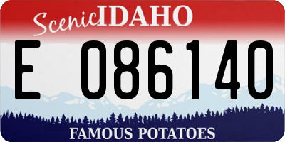ID license plate E086140