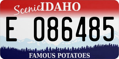 ID license plate E086485