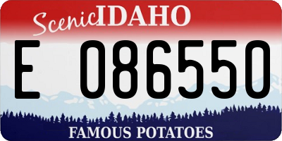 ID license plate E086550