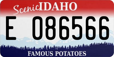 ID license plate E086566