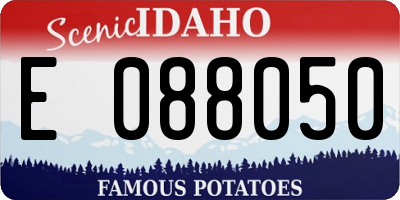 ID license plate E088050