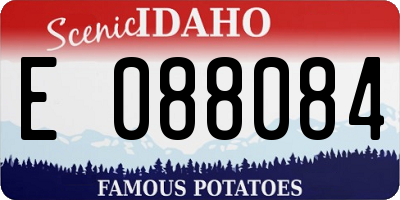 ID license plate E088084