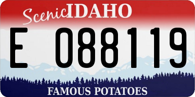 ID license plate E088119