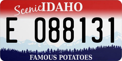 ID license plate E088131