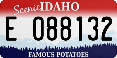 ID license plate E088132