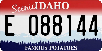 ID license plate E088144