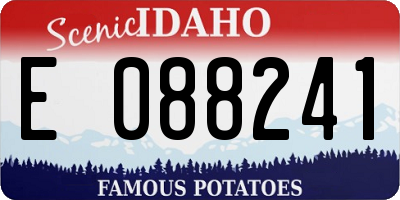 ID license plate E088241