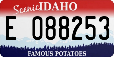 ID license plate E088253