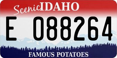 ID license plate E088264