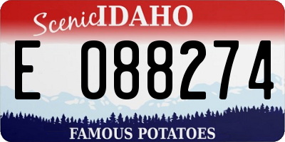 ID license plate E088274