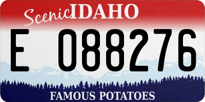 ID license plate E088276