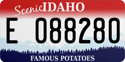 ID license plate E088280