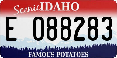 ID license plate E088283