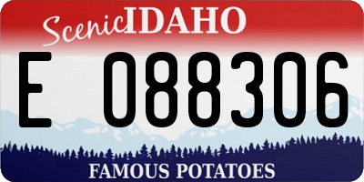 ID license plate E088306