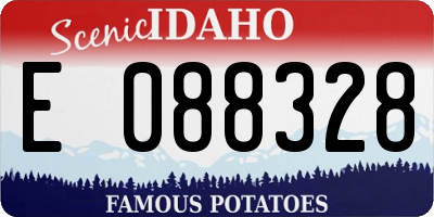 ID license plate E088328