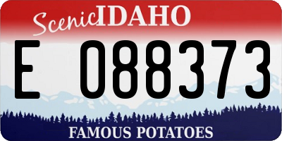 ID license plate E088373