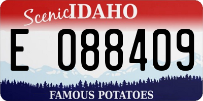 ID license plate E088409