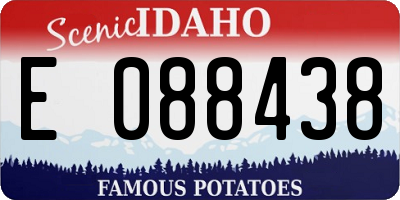 ID license plate E088438
