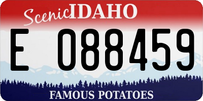 ID license plate E088459