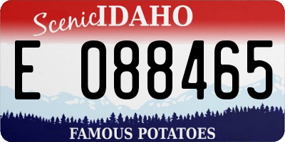 ID license plate E088465