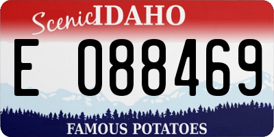 ID license plate E088469