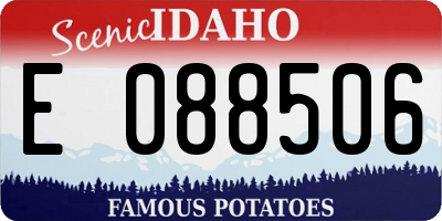 ID license plate E088506