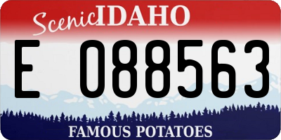 ID license plate E088563