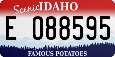 ID license plate E088595