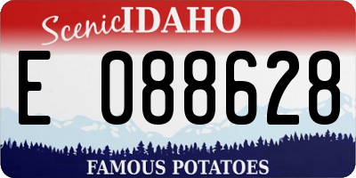 ID license plate E088628