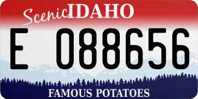 ID license plate E088656
