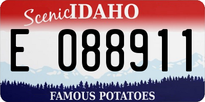 ID license plate E088911