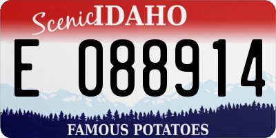 ID license plate E088914