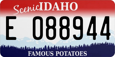 ID license plate E088944