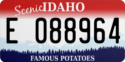 ID license plate E088964