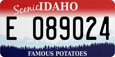 ID license plate E089024