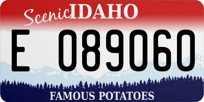 ID license plate E089060