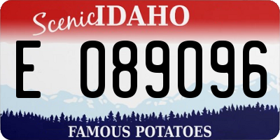 ID license plate E089096