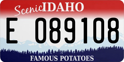 ID license plate E089108
