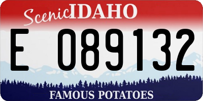 ID license plate E089132