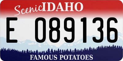 ID license plate E089136