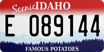ID license plate E089144
