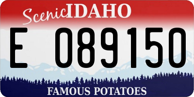 ID license plate E089150