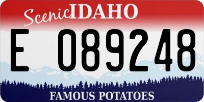 ID license plate E089248