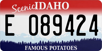 ID license plate E089424