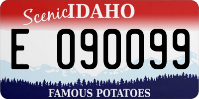 ID license plate E090099