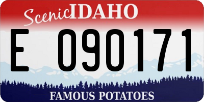 ID license plate E090171