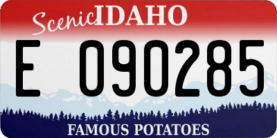 ID license plate E090285